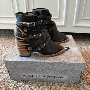 Freebird Carterr Black Ankle Boots